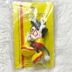 🔮 5/$25 Disney‎ Vintage Hand Painted Mickey Mouse Hair Tie